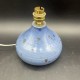 Pied de lampe boule gres pyrite bleu vintage