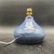 Pied de lampe boule gres pyrite bleu vintage