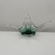 Petite coupe vide poche verre vert Murano vintage