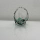 Petite coupe vide poche verre vert Murano vintage