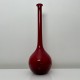 Grand vase rouge en verre soufflé Italie Murano 1960s Dlg Morin