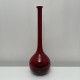 Grand vase rouge en verre soufflé Italie Murano 1960s Dlg Morin