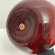 Grand vase rouge en verre soufflé Italie Murano 1960s Dlg Morin
