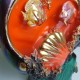 Veilleuse en céramique poisson kitsch Vallauris vintage