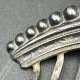 Diadème peigne tiare ancien 19 siècle XIX argent massif french antique jewelry