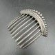 Diadème peigne tiare ancien 19 siècle XIX argent massif french antique jewelry