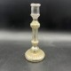 Bougeoir en verre eglomisé XIXe 19e