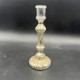 Bougeoir en verre eglomisé XIXe 19e