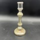 Bougeoir en verre eglomisé XIXe 19e