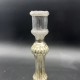 Bougeoir en verre eglomisé XIXe 19e