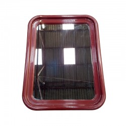 Grand miroir plastique bordeau vintage