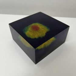 Inclusion résine Art Cinetique Design pop op art(DLG Pierre Giraudon)