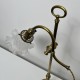 Lampe bureau style 1900 abat jour en cristal ancien systeme monte baisse