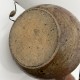 Gros Pied de lampe boule en gres pyrite style La borne Tiffoche Deblander
