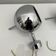 Paire d'appliques en métal chrome type Eyeball vintage space age