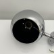 Paire d'appliques en métal chrome type Eyeball vintage space age