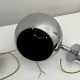 Paire d'appliques en métal chrome type Eyeball vintage space age