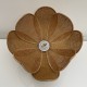 Suspension fleur de lotus style rotin boheme chic