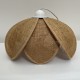 Suspension fleur de lotus style rotin boheme chic