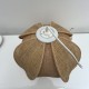 Suspension fleur de lotus style rotin boheme chic