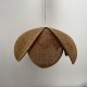 Suspension fleur de lotus style rotin boheme chic