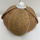 Suspension fleur de lotus style rotin boheme chic