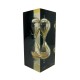 Sablier inclusion resine epoxy dans le style de Pierre Giraudon design vintage