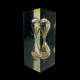 Sablier inclusion resine epoxy dans le style de Pierre Giraudon design vintage