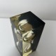 Sablier inclusion resine epoxy dans le style de Pierre Giraudon design vintage