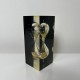 Sablier inclusion resine epoxy dans le style de Pierre Giraudon design vintage