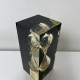 Sablier inclusion resine epoxy dans le style de Pierre Giraudon design vintage