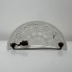 Applique Art Deco demi coupole verre pressé