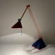 Lampe de bureau Lungean+Pellman tricolore style Memphis Vintage
