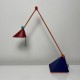 Lampe de bureau Lungean+Pellman tricolore style Memphis Vintage