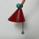 Lampe de bureau Lungean+Pellman tricolore style Memphis Vintage