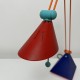 Lampe de bureau Lungean+Pellman tricolore style Memphis Vintage