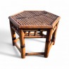 Table d'appoint en bambou vintage