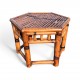Table d'appoint en bambou vintage