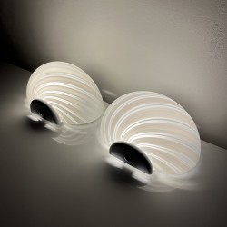 Paire d'appliques Murano vintage style Venini