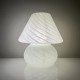 Lampe champignon Murano Italie vintage à décor de spirales