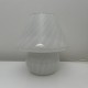 Lampe champignon Murano Italie vintage à décor de spirales blanc brillant