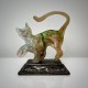 Sculpture de chat Pate de verre Yves LOHE