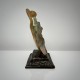 Sculpture de chat Pate de verre Yves LOHE