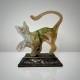 Sculpture de chat Pate de verre Yves LOHE