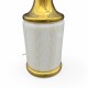 Pied de lampe Murano Italie vintage verre et laiton doré Fabbian