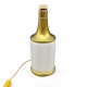 Pied de lampe Murano Italie vintage verre et laiton doré Fabbian