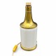 Pied de lampe Murano Italie vintage verre et laiton doré Fabbian