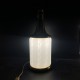 Pied de lampe Murano Italie vintage verre et laiton doré Fabbian