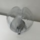 Pied de lampe en verre soufflé Toni Zuccheri Murano Italie Vintage Mazzega