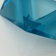 Cendrier en verre taillé faceté bleu style Sommerso Flavio Poli Mandruzatto